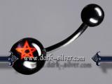 Piercing - Pentagram Red