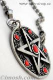 Amulet - Red Crystal Pentagram