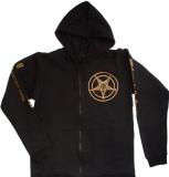 Mikina - Baphomet Gold dámská se zipem