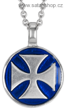 Náhrdelník - Iron Cross Blue