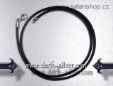  Kůže na krk s karabinou - 1,8mm / 50cm