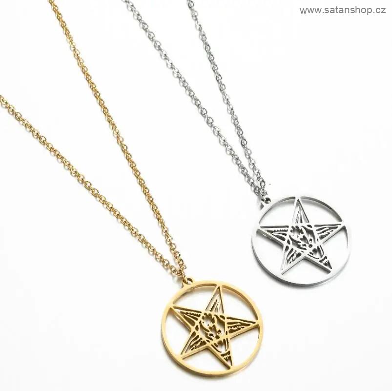 Náhrdelník - Baphomet - 316L - mini
