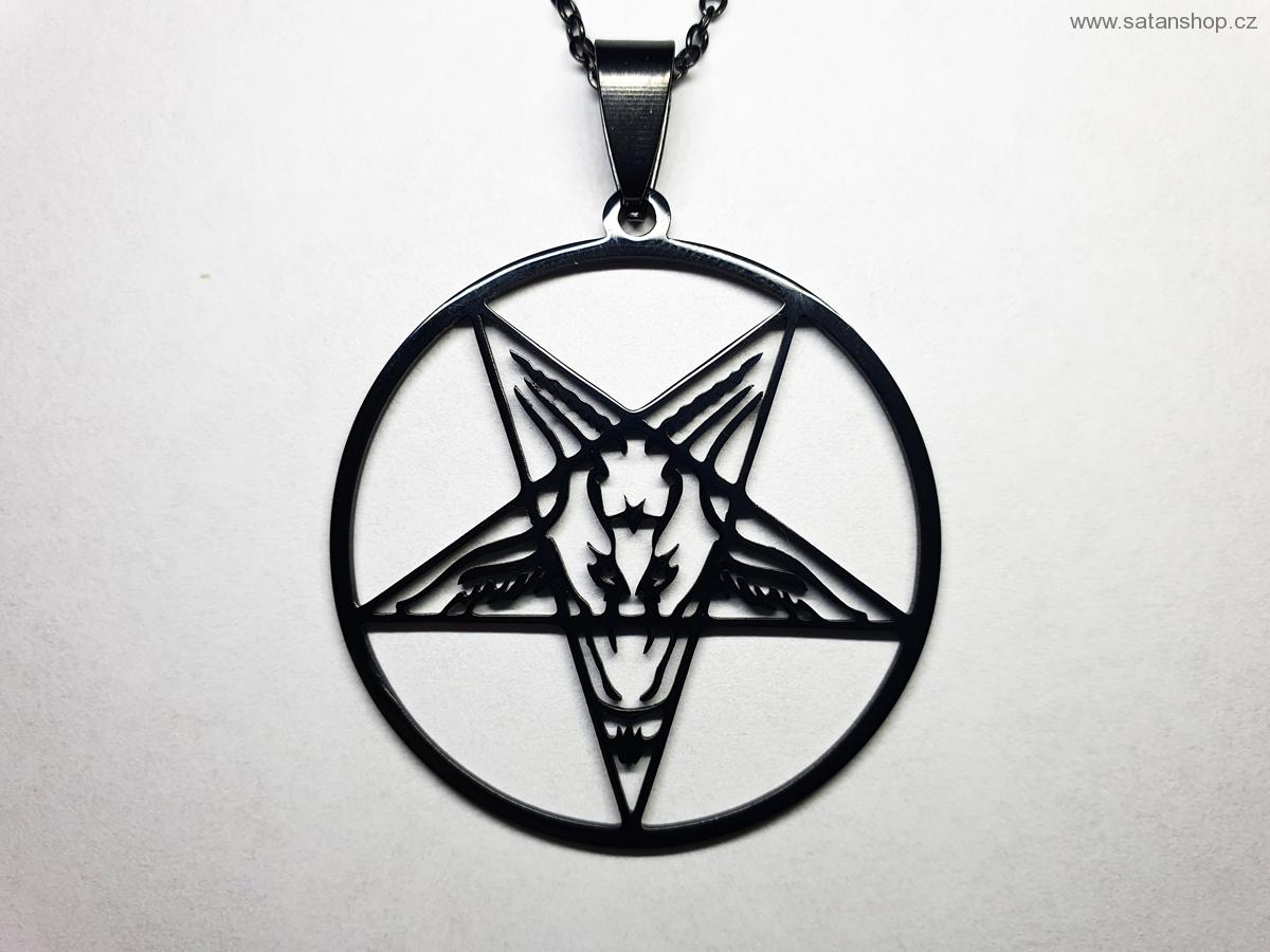 Náhrdelník - Baphomet - 316L - Black
