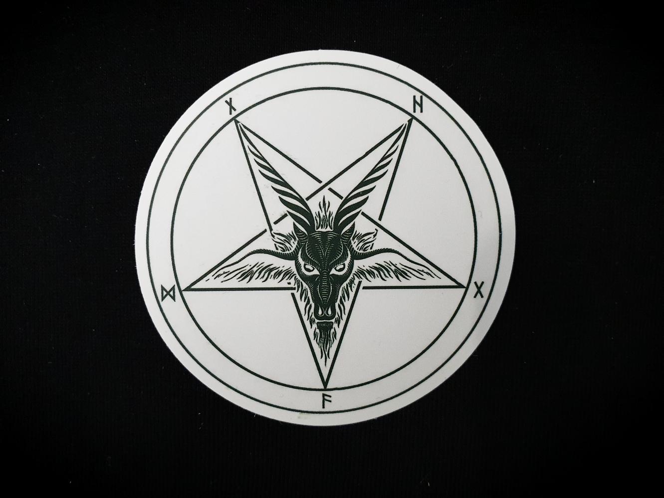 Samolepka - Baphomet Green Power