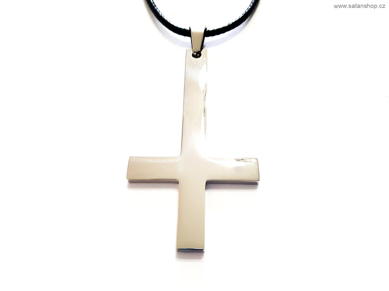 Náhrdelník - Cross and Leather
