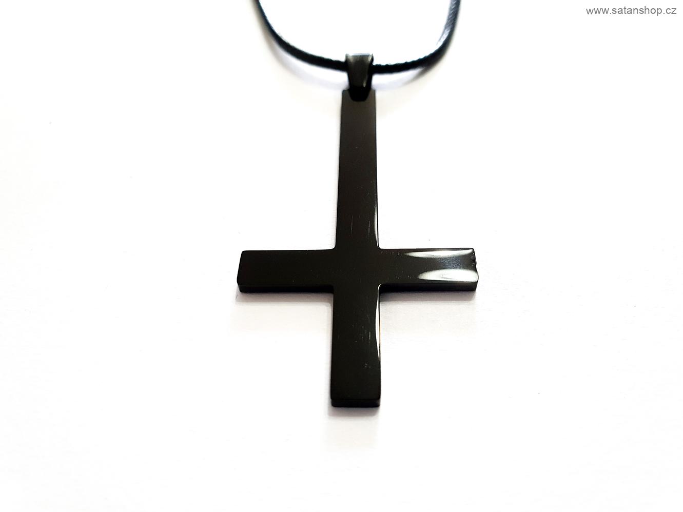 Náhrdelník - Cross and Leather