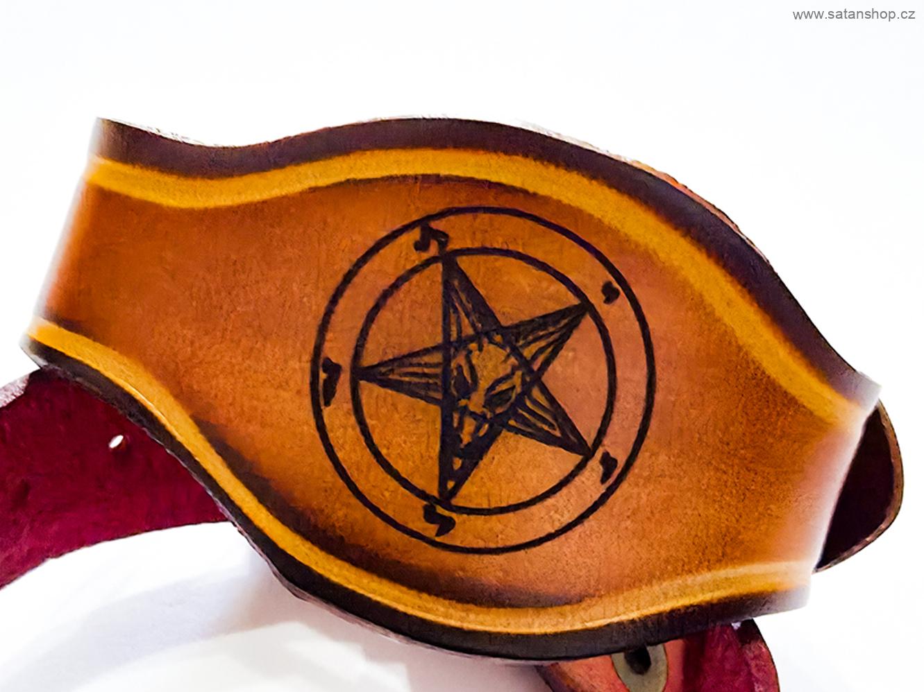 Náramek - Baphomet Leather