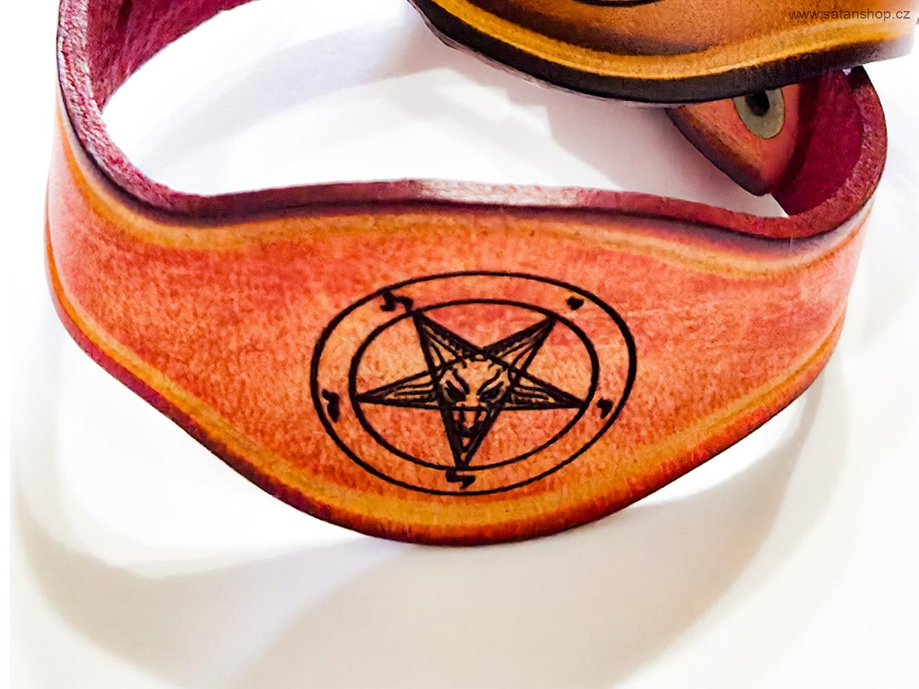 Náramek - Baphomet Leather