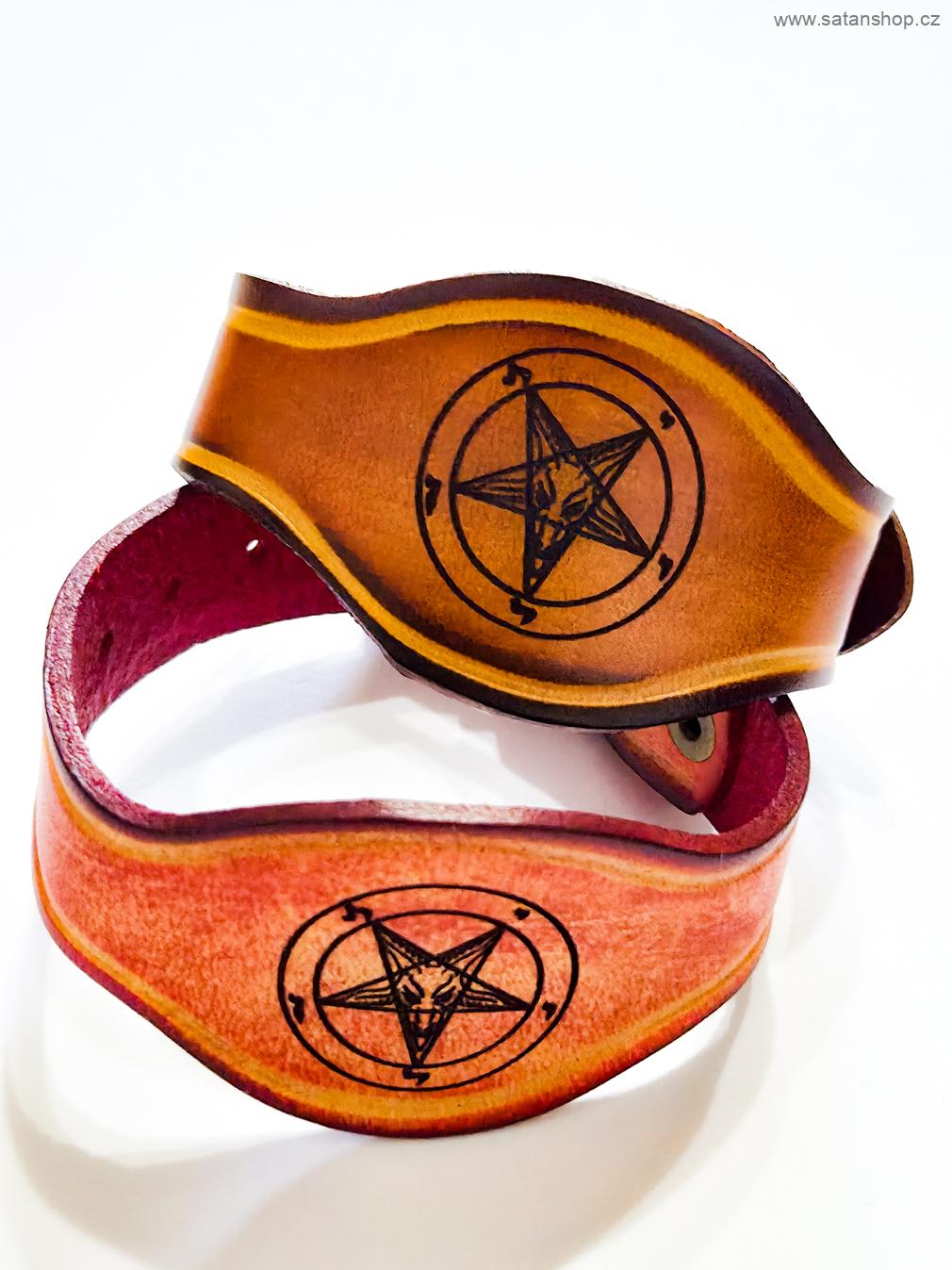 Náramek - Baphomet Leather