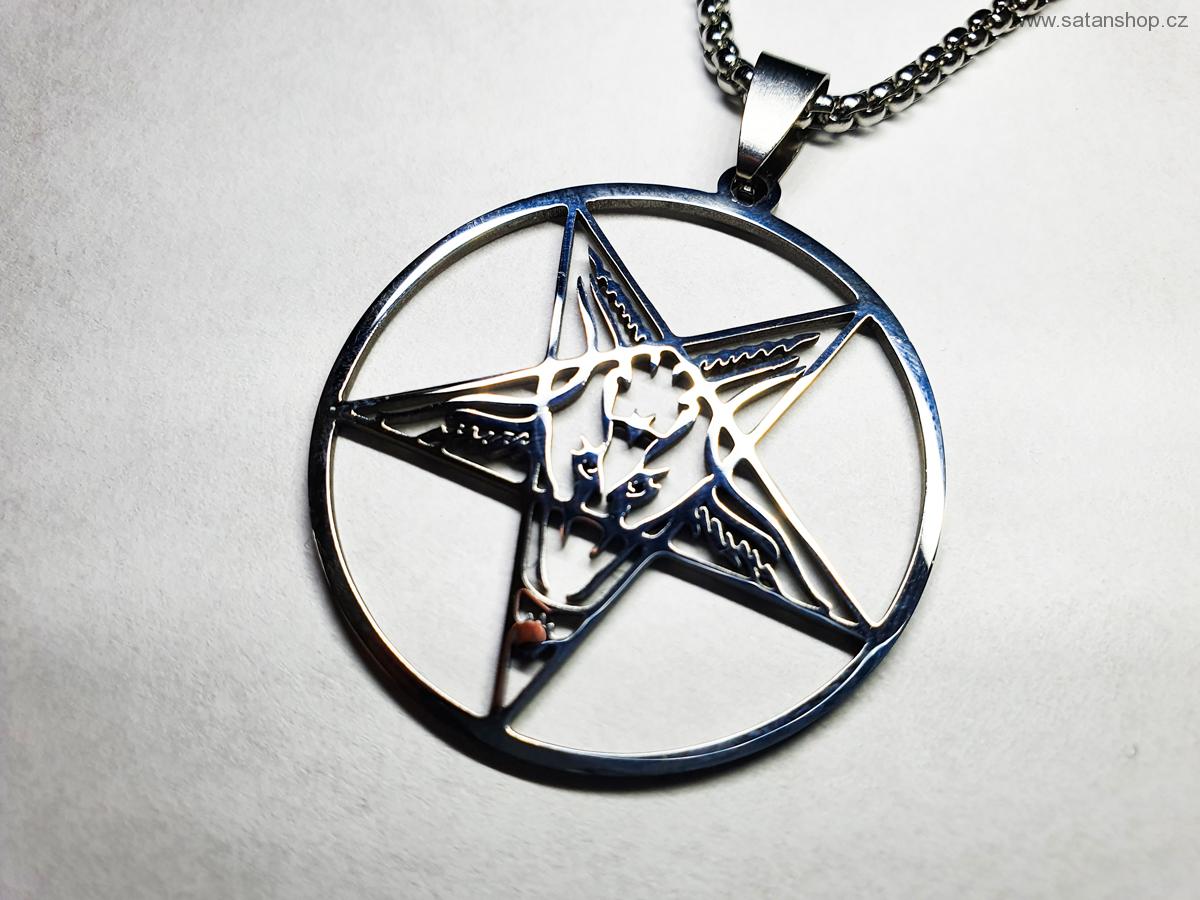 Náhrdelník - Baphomet - 316L - Silver