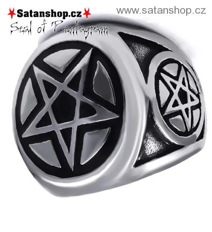 Prsten - Seal of Pentagram - 316L