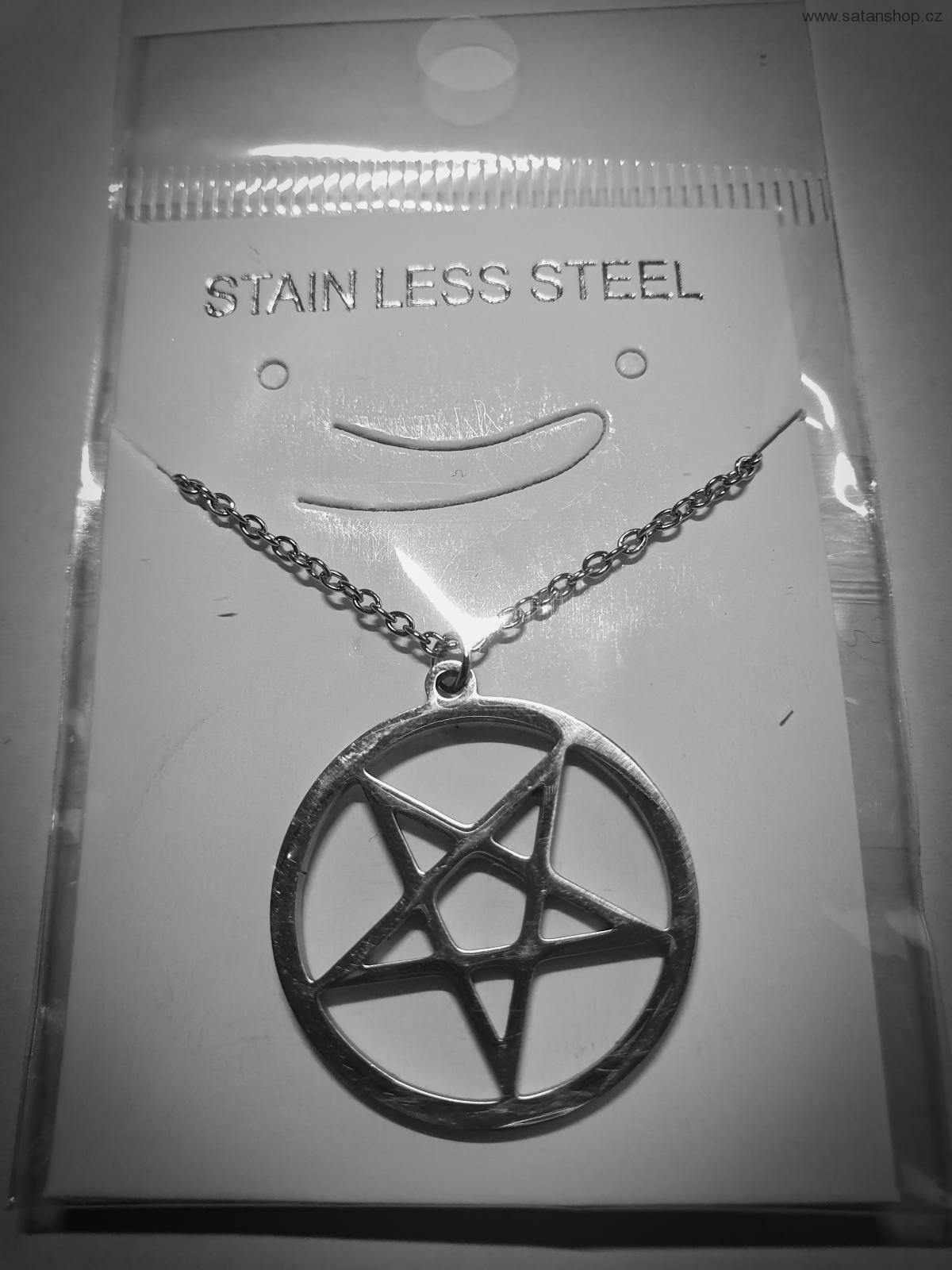 Náhrdelník - Pentagram - 316L - mini