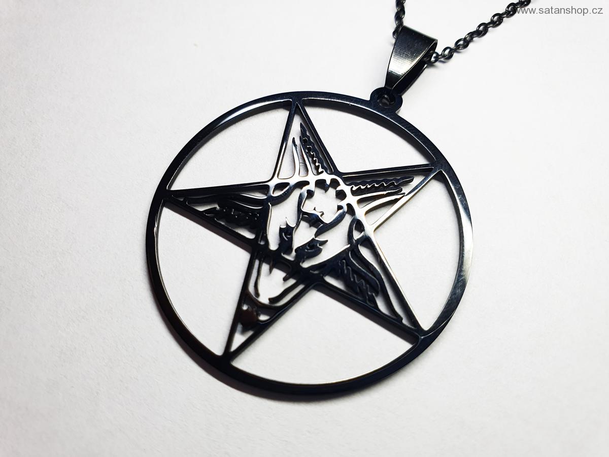 Náhrdelník - Baphomet - 316L - Black
