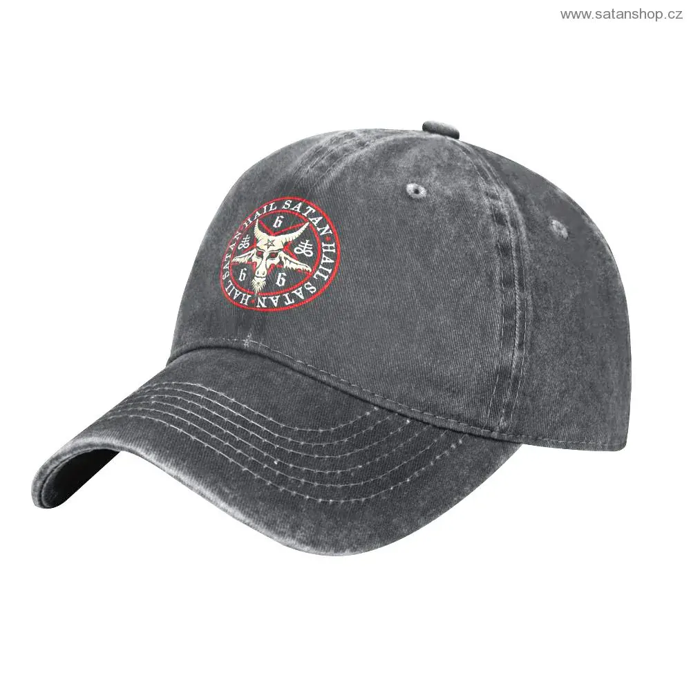 Čepice - Hail Satan - Vintage Gray