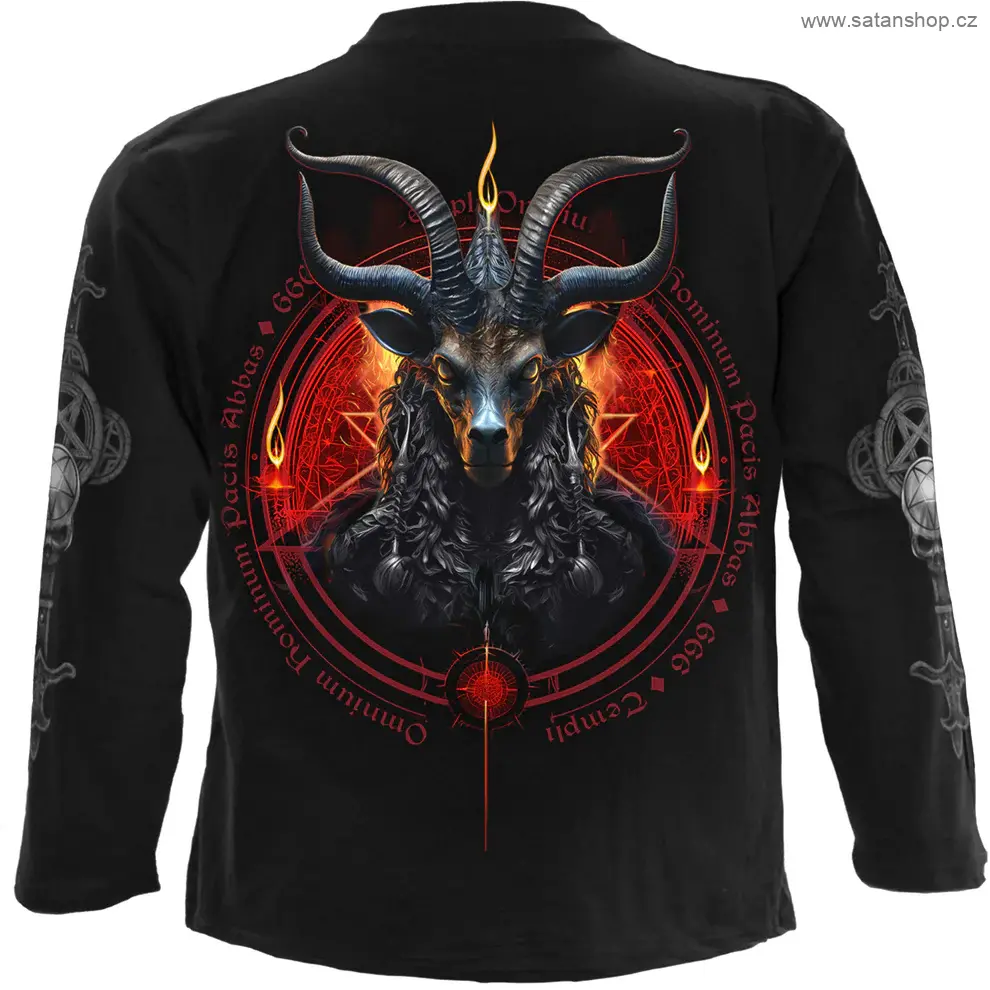 Tričko unisex - Spiral - Baphomet - dl. rukáv