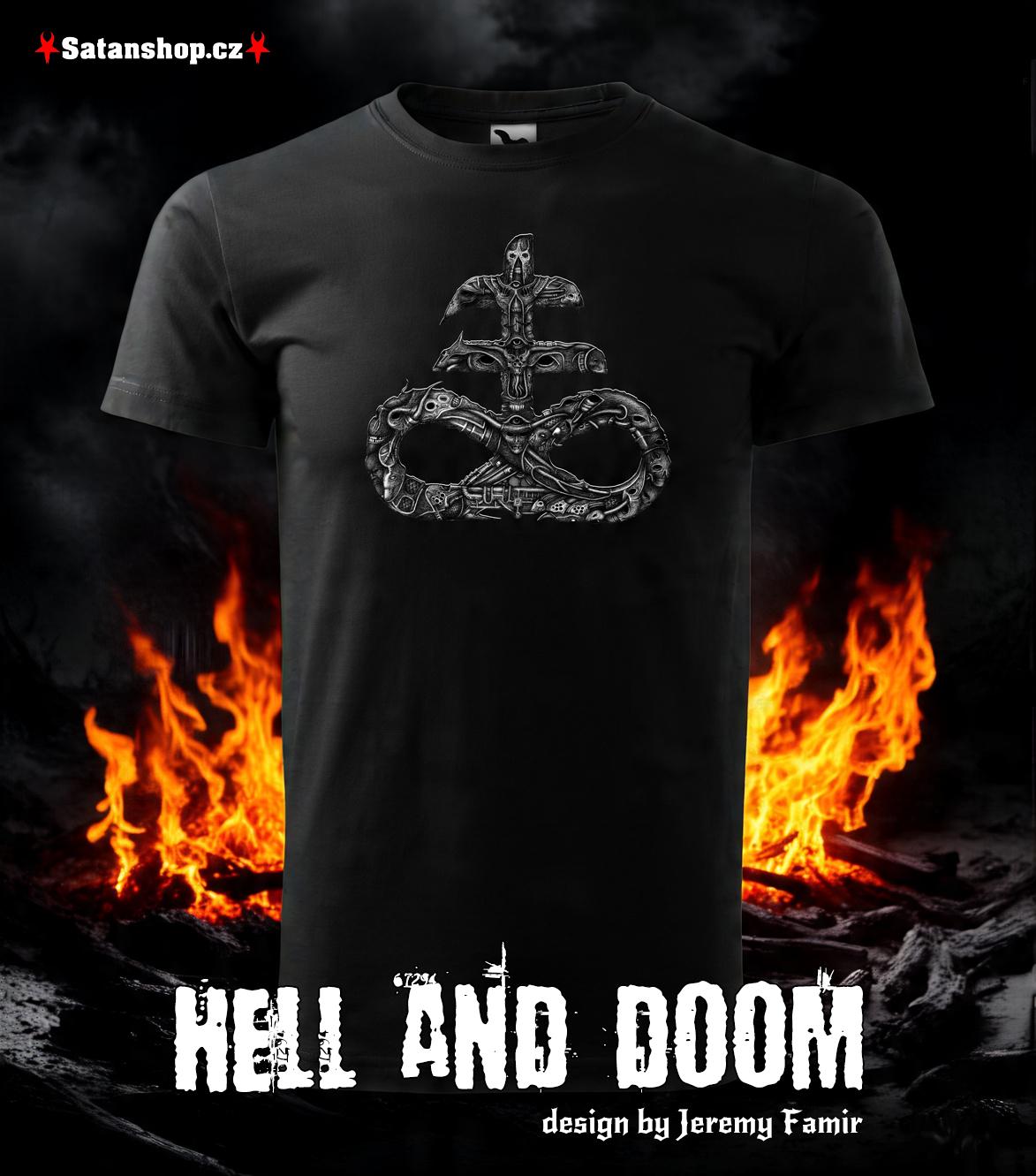 Tričko unisex - Hell and Doom - Jeremy Famir - Black
