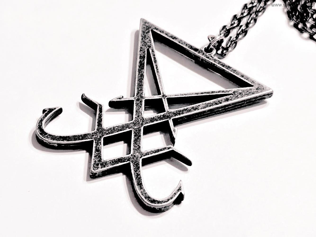 Náhrdelník - Lucifer Sigil - velký - Black Ritual