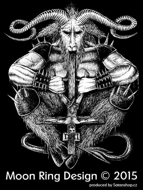 Tričko unisex - Satan - Moon Ring Design