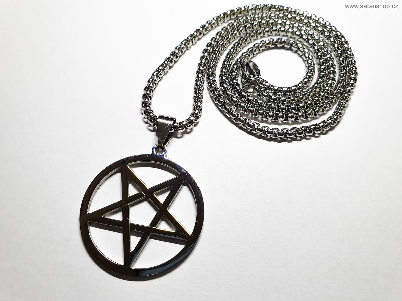 Náhrdelník - Pentagram - 316L