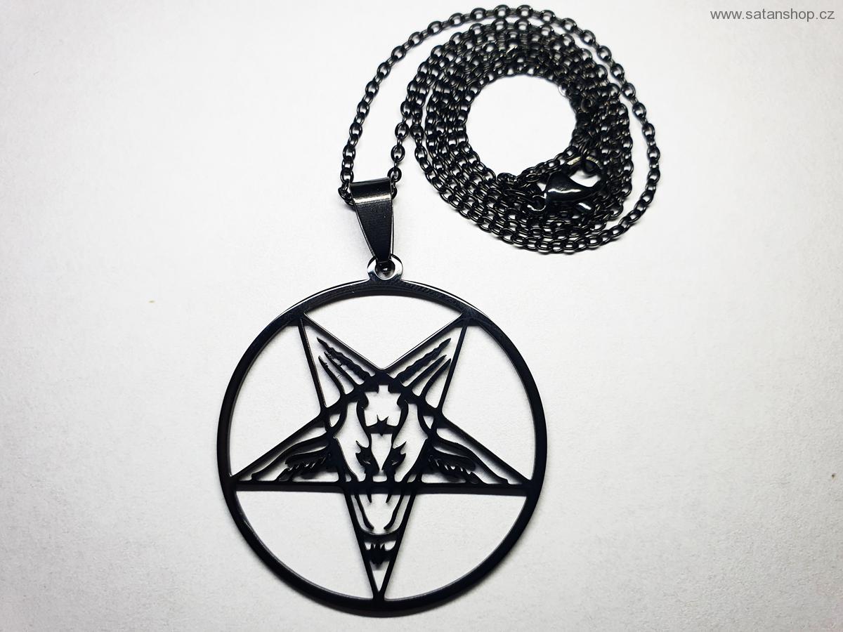 Náhrdelník - Baphomet - 316L - Black
