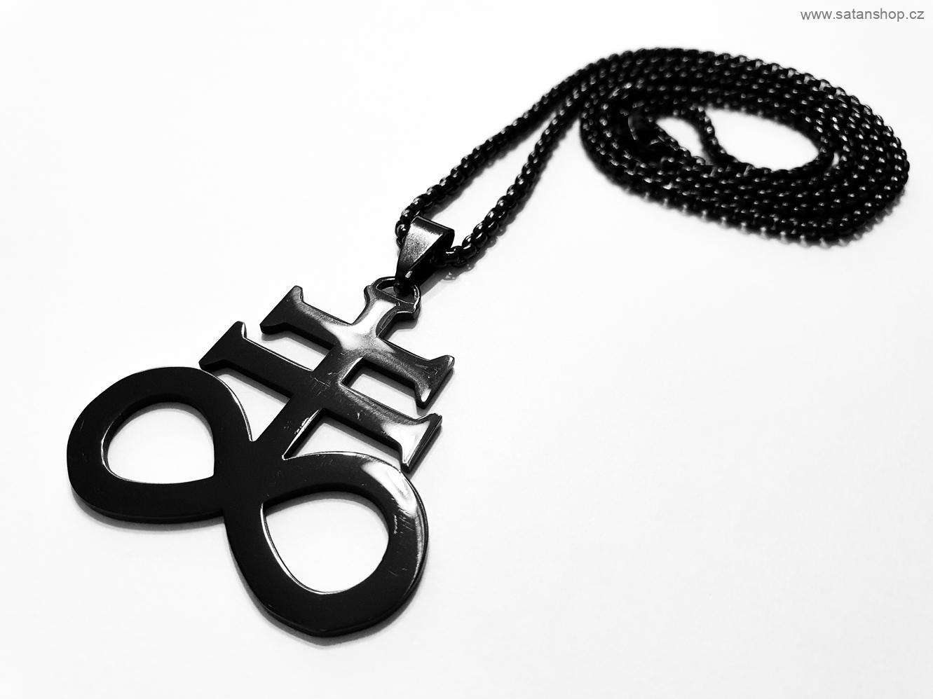 Náhrdelník - Leviathan Cross - 316L - Black 
