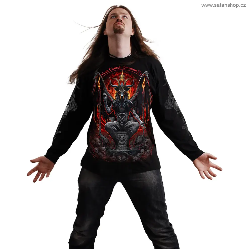 Tričko unisex - Spiral - Baphomet - dl. rukáv