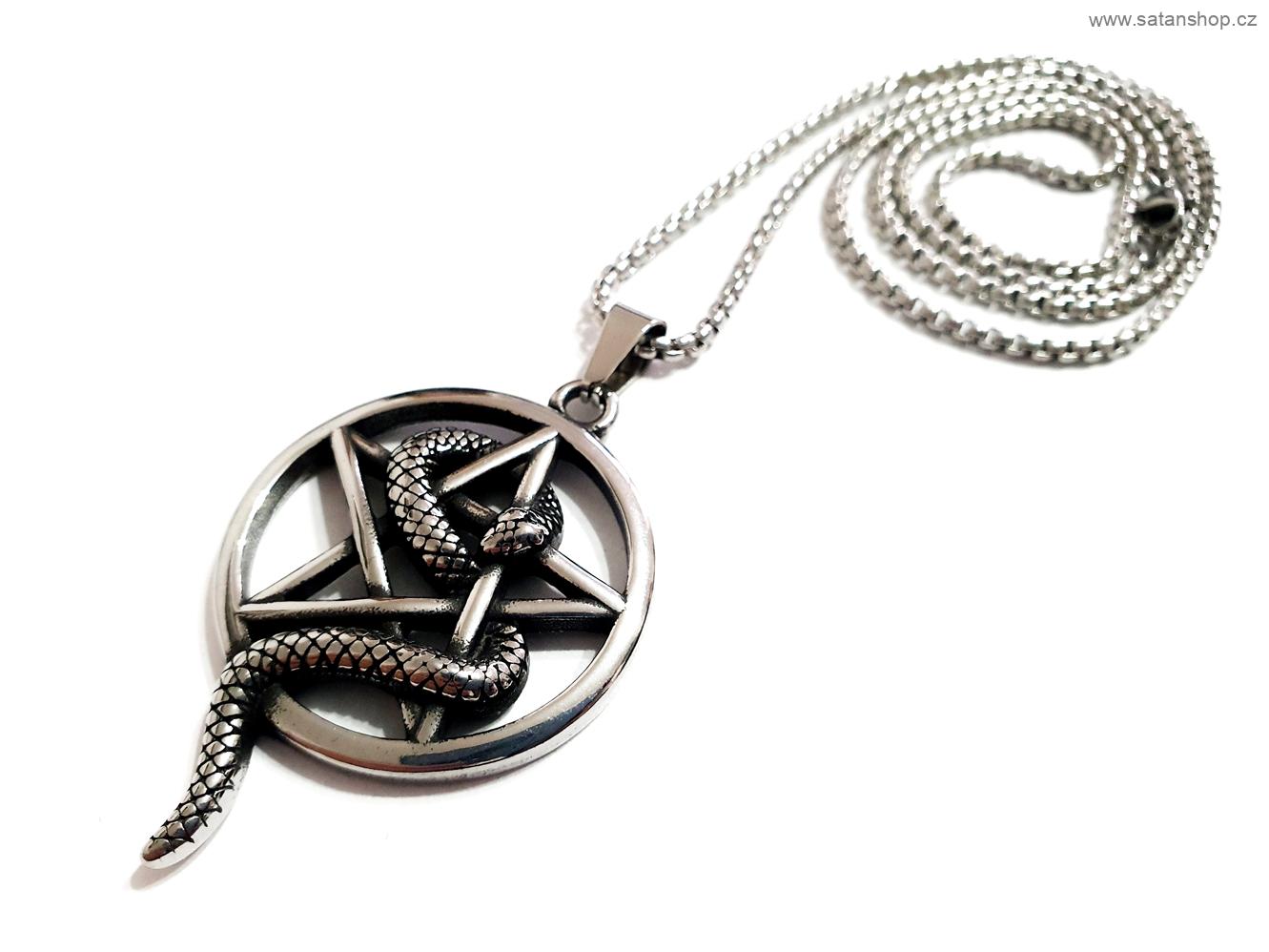 Náhrdelník - Pentagram Snike - 316L