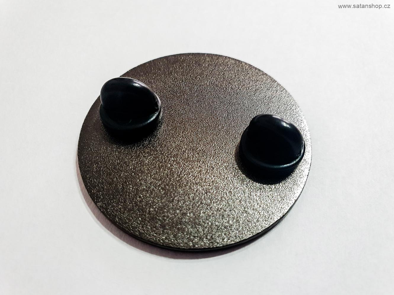 Kovový odznak - Baphomet 666 - s pinem