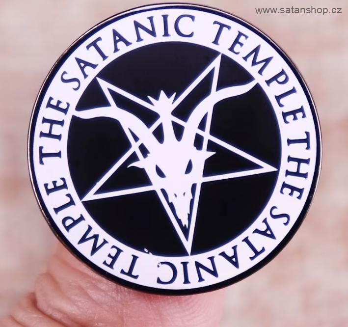 Kovový odznak - The Satanic Temple - s pinem