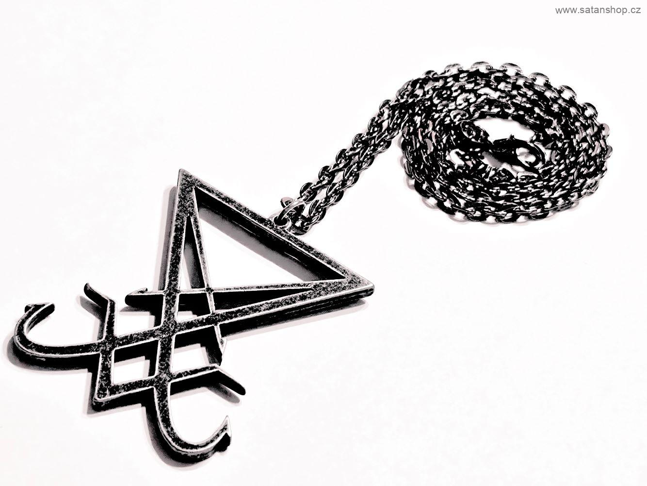 Náhrdelník - Lucifer Sigil - velký - Black Ritual