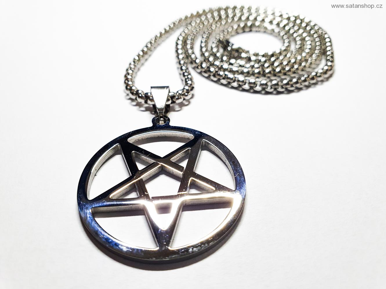 Náhrdelník - Pentagram - 316L