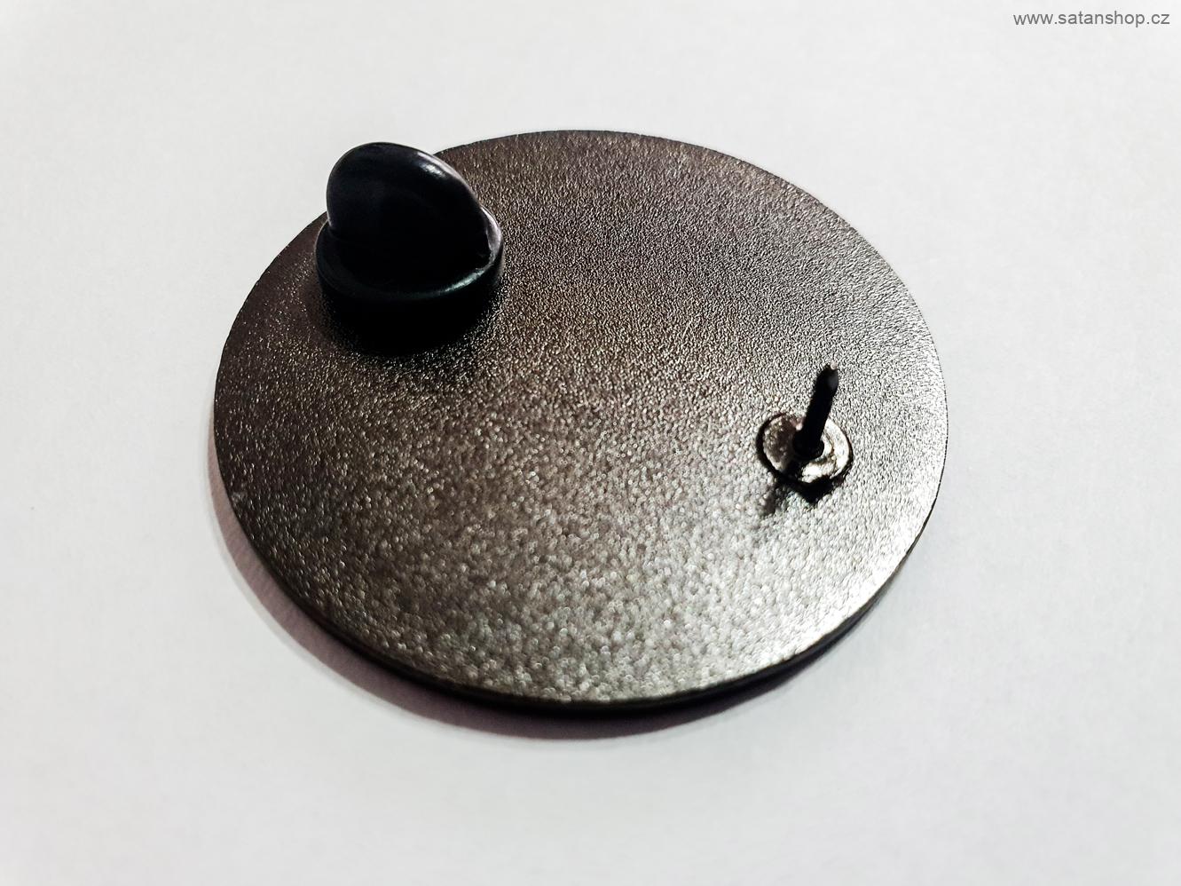 Kovový odznak - Baphomet 666 - s pinem