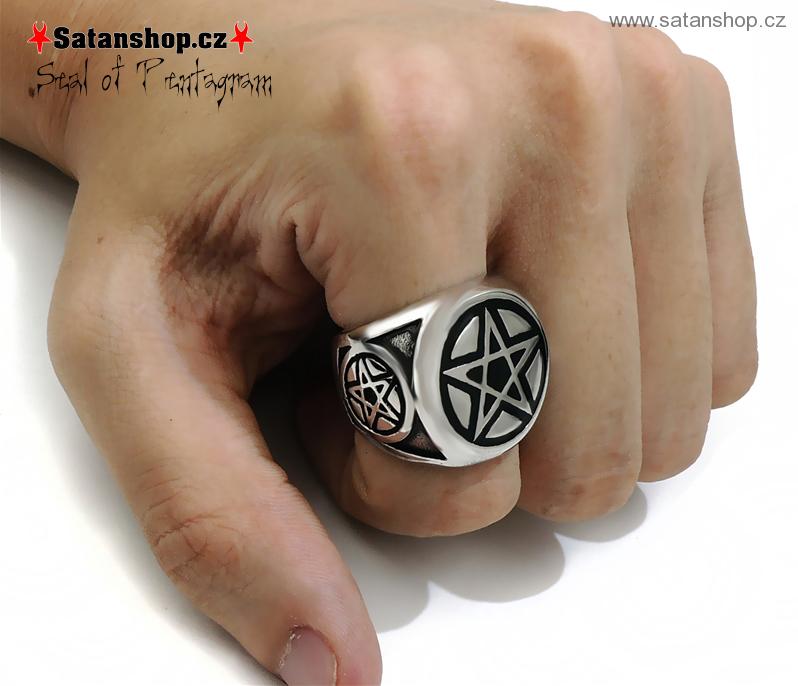 Prsten - Seal of Pentagram - 316L