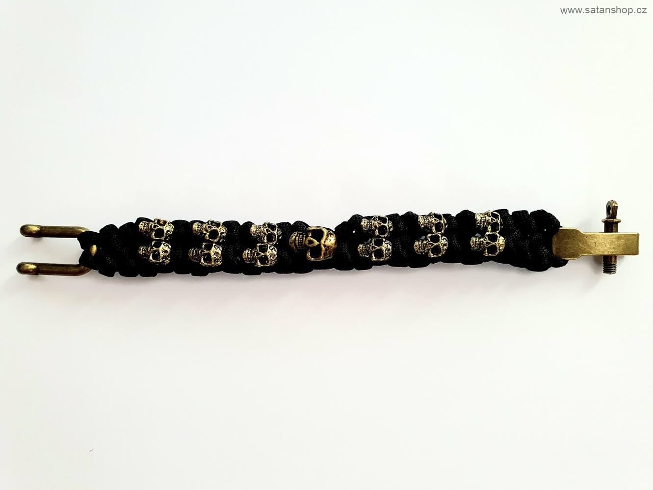 Náramek - Skulls on Hand