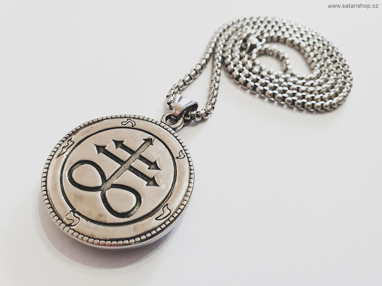 Náhrdelník - Sabbatic Baphomet - Leviathan Cross - 316L
