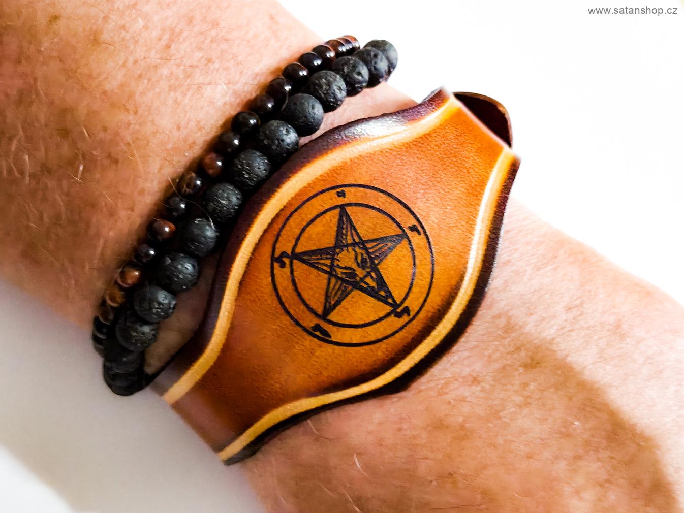 Náramek - Baphomet Leather