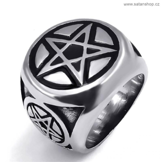 Prsten - Seal of Pentagram - 316L