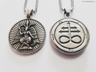 Náhrdelník - Sabbatic Baphomet - Leviathan Cross - 316L