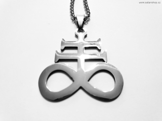 Náhrdelník - Leviathan Cross - 316L - Silver