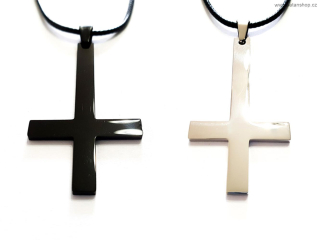 Náhrdelník - Cross and Leather