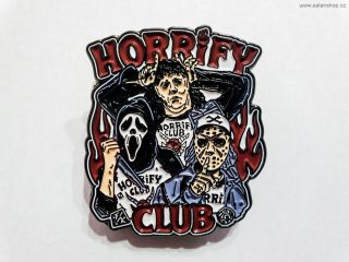 Kovový odznak - Horrify Club - s pinem