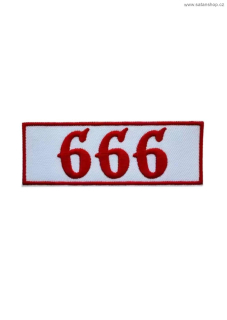 Nášivka - Easure - 666 Red White